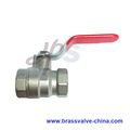 Brass plated nickel full port ball valve